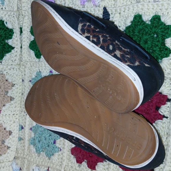 Sperry Songfish Leather Animal Black - Picture 5 of 9